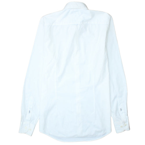 Tommy Hilfiger Men’s White Slim Fit Stretch Button-Up Shirt Size S
