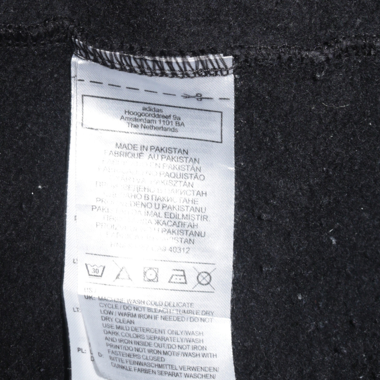 Adidas Women Black 1/4 Zip Sweatshirt UK 14 Zip Pocket Logo Sportswear