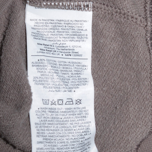 Nike Men's Grey Crew Neck Long Sleeve Pullover Sweatshirt L