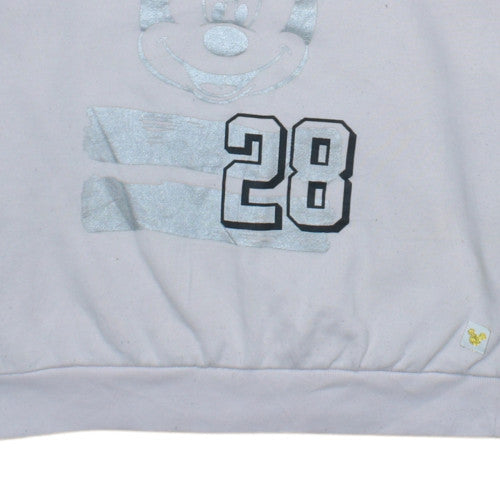 Disney Women Pink Mickey Mouse 28 Pullover Sweatshirt Size S 8/10