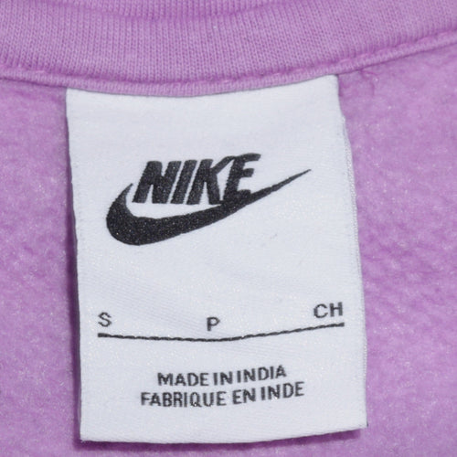 Nike Womens Lilac Pullover Hoodie Small Cotton Blend Casual