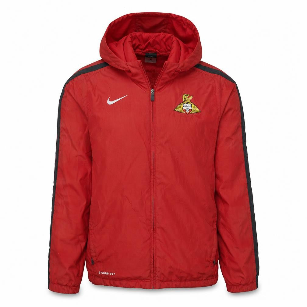 Nike Men’s Red Windbreaker Jacket S Hooded Storm-FIT DRFC Embroidered Logo