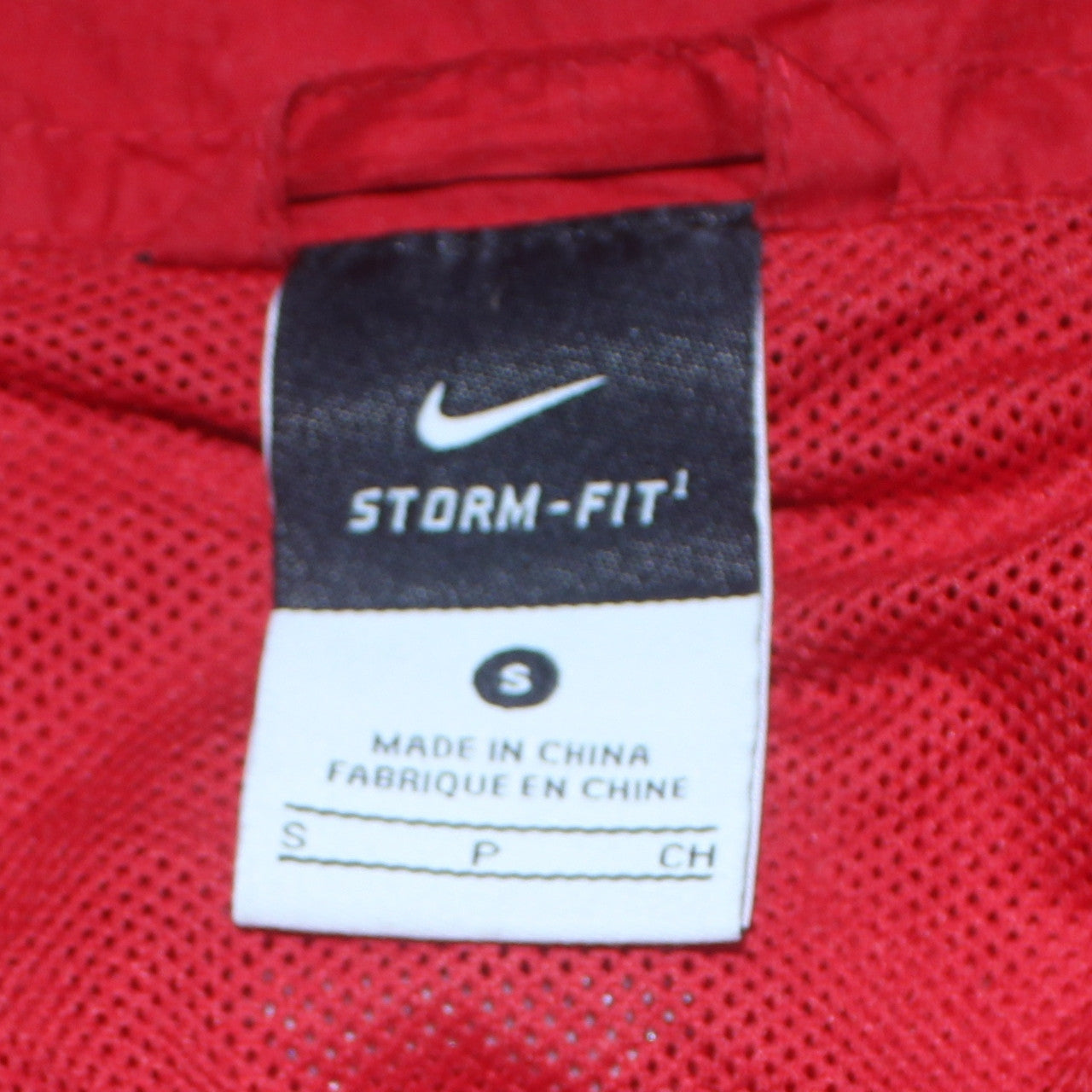 Nike Men’s Red Windbreaker Jacket S Hooded Storm-FIT DRFC Embroidered Logo