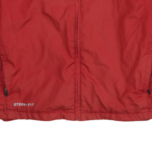 Nike Men’s Red Windbreaker Jacket S Hooded Storm-FIT DRFC Embroidered Logo