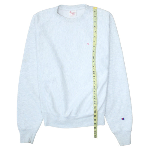Champion Mens Grey XS Pullover Sweatshirt Classic Logo Crew Neck