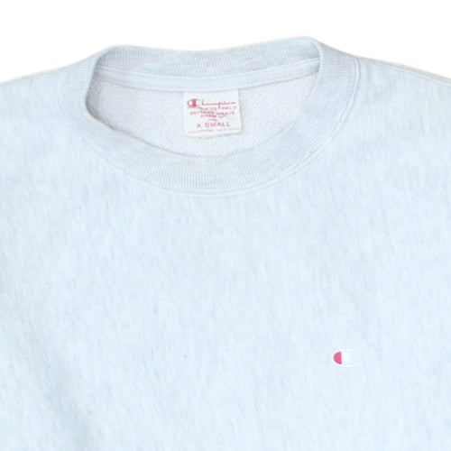 Champion Mens Grey XS Pullover Sweatshirt Classic Logo Crew Neck