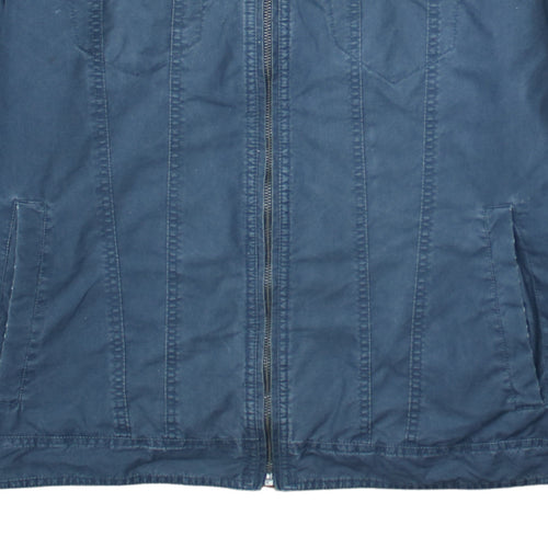 Levi's Men's Blue XL Hooded Cotton Nylon Casual Jacket