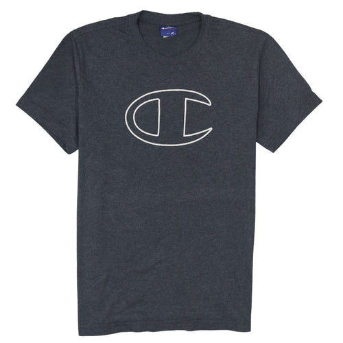 Champion Men Grey M Short Sleeve Crew Neck Sports T-Shirt