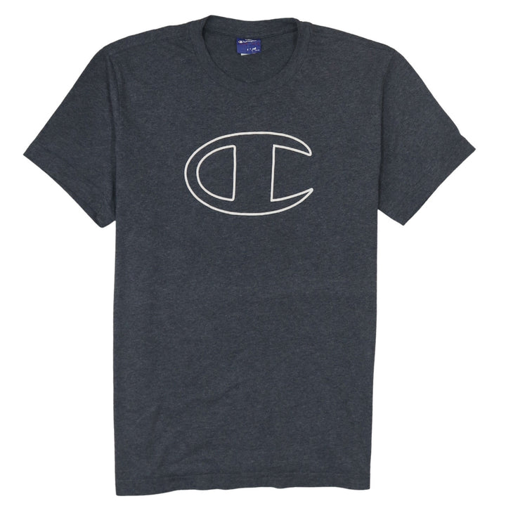 Champion Men Grey M Short Sleeve Crew Neck Sports T-Shirt