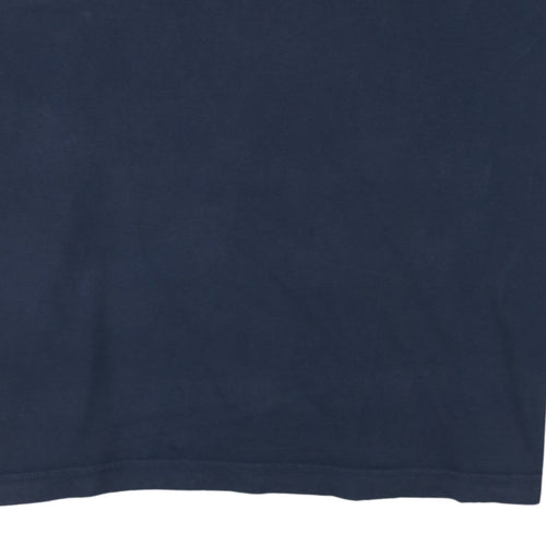 Kappa Mens Navy Blue XL Short Sleeve Crew Neck Cotton T-Shirt