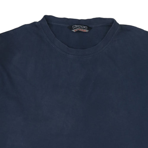 Kappa Mens Navy Blue XL Short Sleeve Crew Neck Cotton T-Shirt