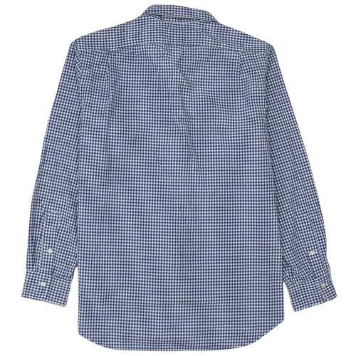 Ralph Lauren Men's Blue Check Cotton Long Sleeve Button-Down Shirt XL