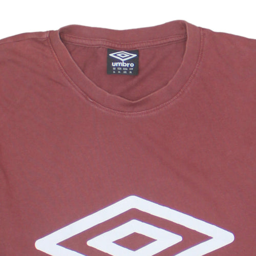 Umbro Men's Red XL Graphic Logo Sports Cotton T-Shirt