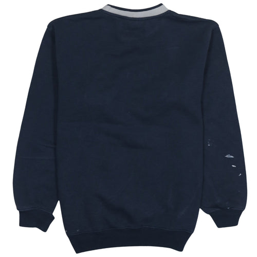 FILA Men's Blue Logo Pullover Sweatshirt Size S Crew Neck