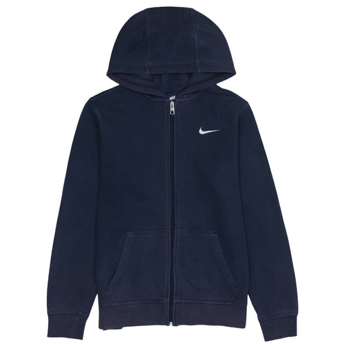Nike Boys Blue Full Zip Hoodie 13-15 Years Fleece Hooded Sweatshirt