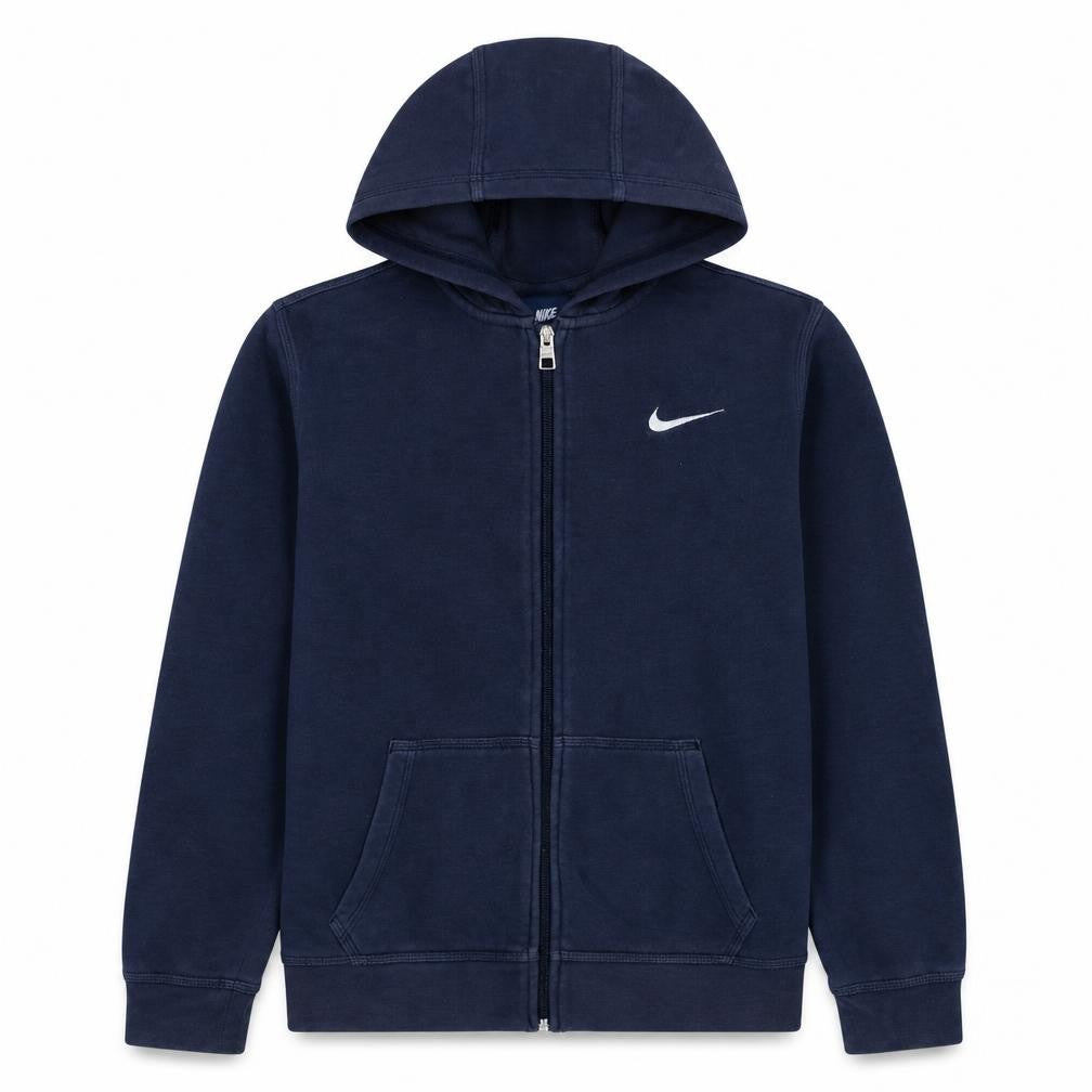 Nike Boys Blue Full Zip Hoodie 13-15 Years Fleece Hooded Sweatshirt