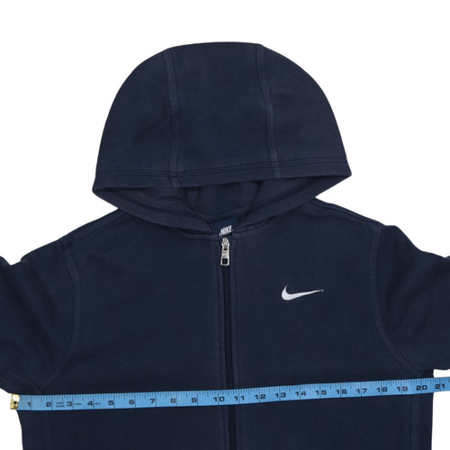 Nike Boys Blue Full Zip Hoodie 13-15 Years Fleece Hooded Sweatshirt