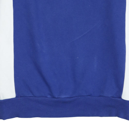 Tommy Hilfiger Men Blue Red White Colour Block Sweatshirt 2XL