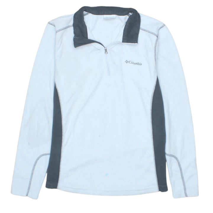 Columbia Men's Blue 1/4 Zip Fleece Sweatshirt Size S Outdoor Top