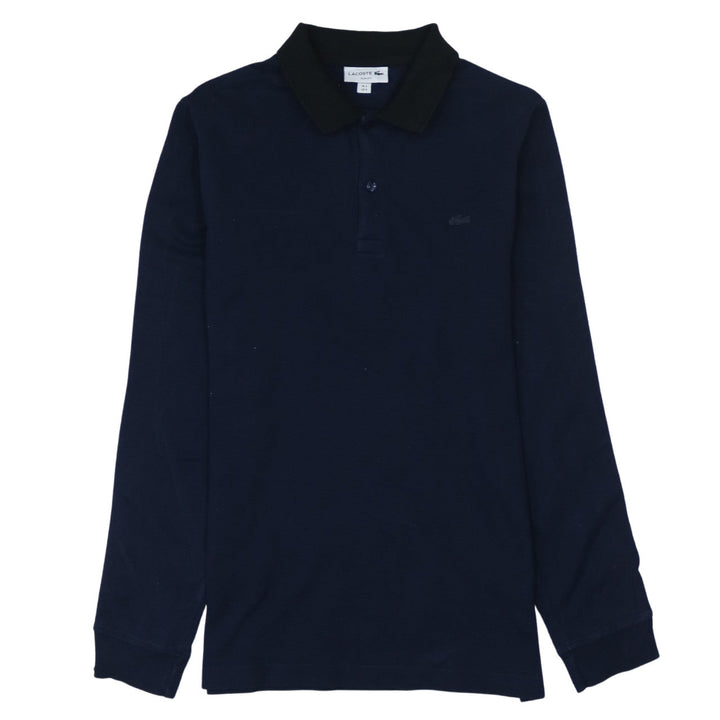 Lacoste Men’s Blue Slim Fit Long Sleeve Polo Shirt Size S