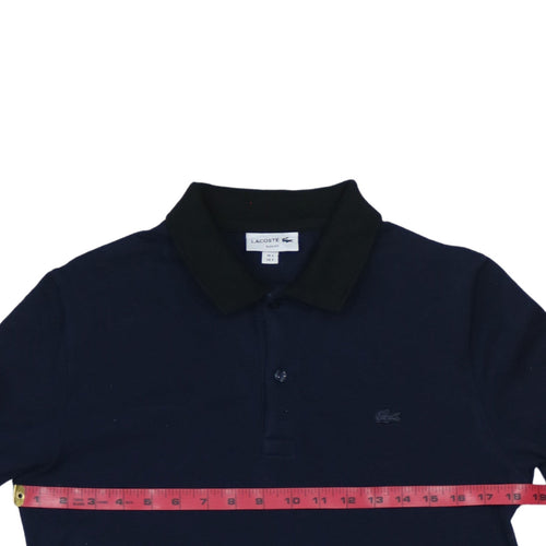 Lacoste Men’s Blue Slim Fit Long Sleeve Polo Shirt Size S