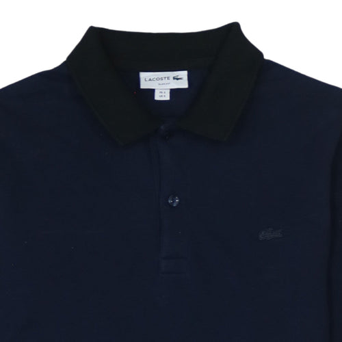 Lacoste Men’s Blue Slim Fit Long Sleeve Polo Shirt Size S