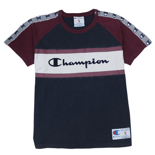 Champion Men's Multicolour S Crew Neck Retro Logo T-Shirt