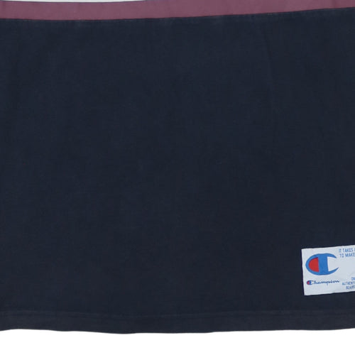 Champion Men's Multicolour S Crew Neck Retro Logo T-Shirt