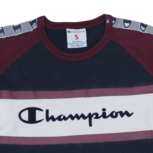 Champion Men's Multicolour S Crew Neck Retro Logo T-Shirt