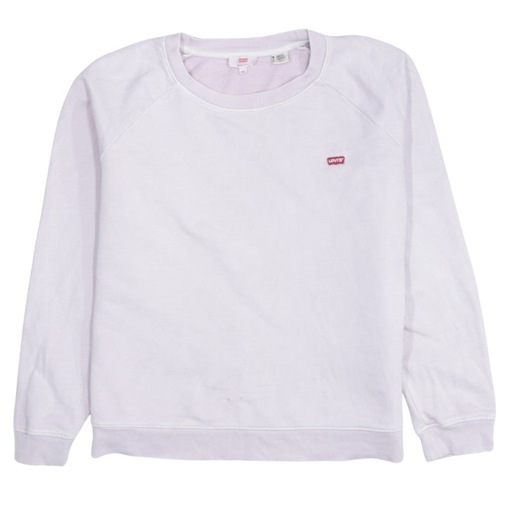 Levi's Womens XS Pink Crew Neck Pullover Sweatshirt