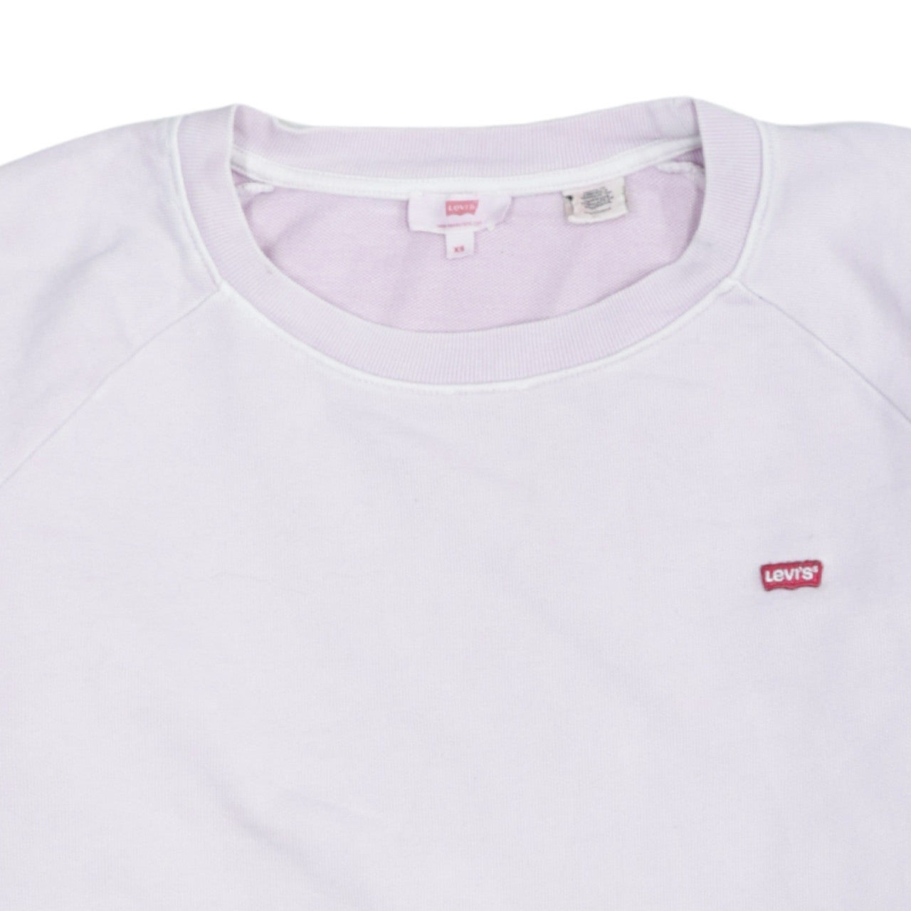 Levi's Womens XS Pink Crew Neck Pullover Sweatshirt