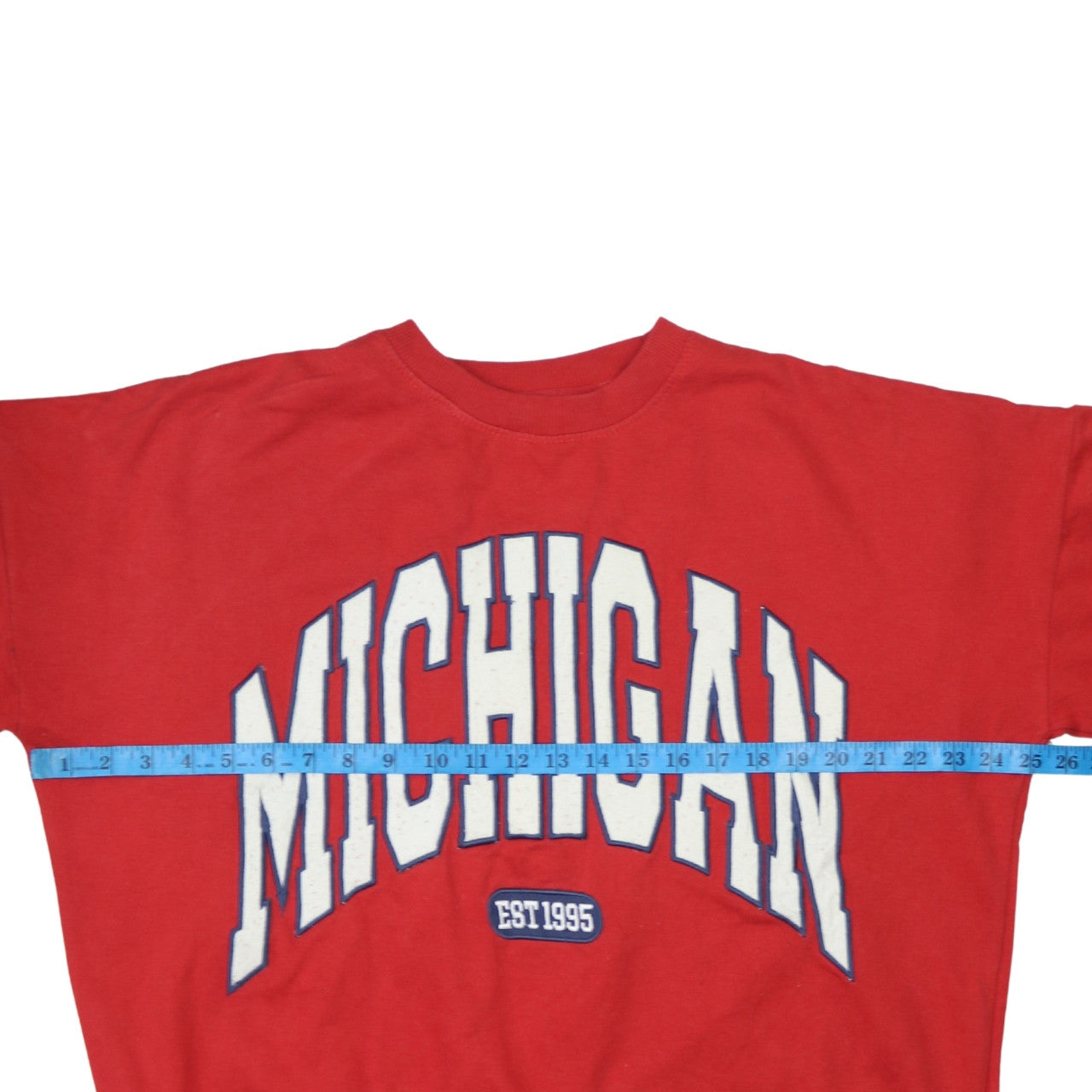 Pep&Co Womens Red Michigan Graphic Pullover Sweatshirt Size S 8-10