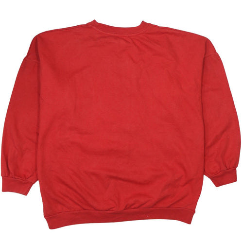 Pep&Co Womens Red Michigan Graphic Pullover Sweatshirt Size S 8-10