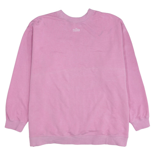 Nike Women Pink Pullover Sweatshirt 2XL Cotton Blend Dri-Fit Logo