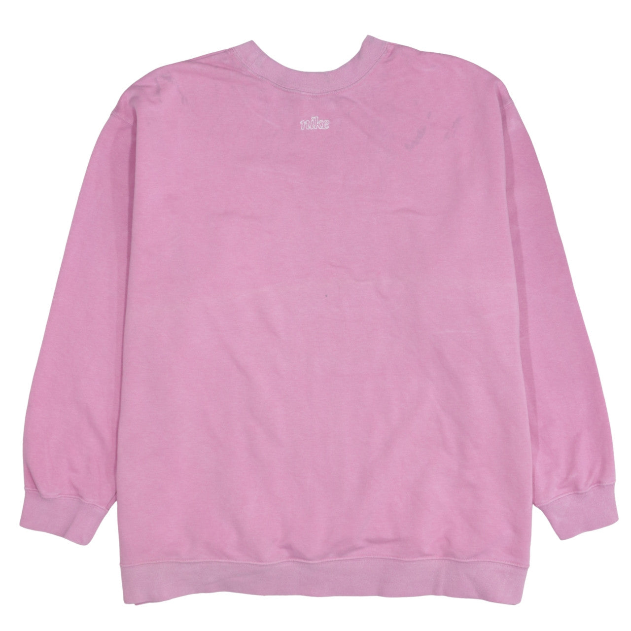 Nike Women Pink Pullover Sweatshirt 2XL Cotton Blend Dri-Fit Logo