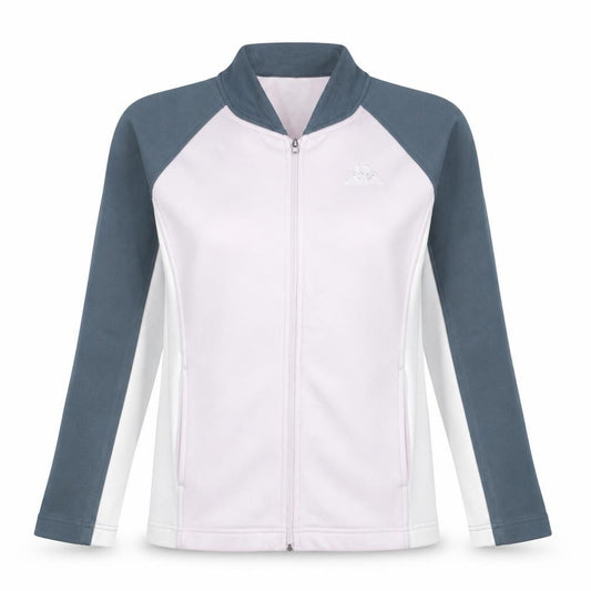 Kappa Women's Pink & Grey Colourblock Track Jacket Size M