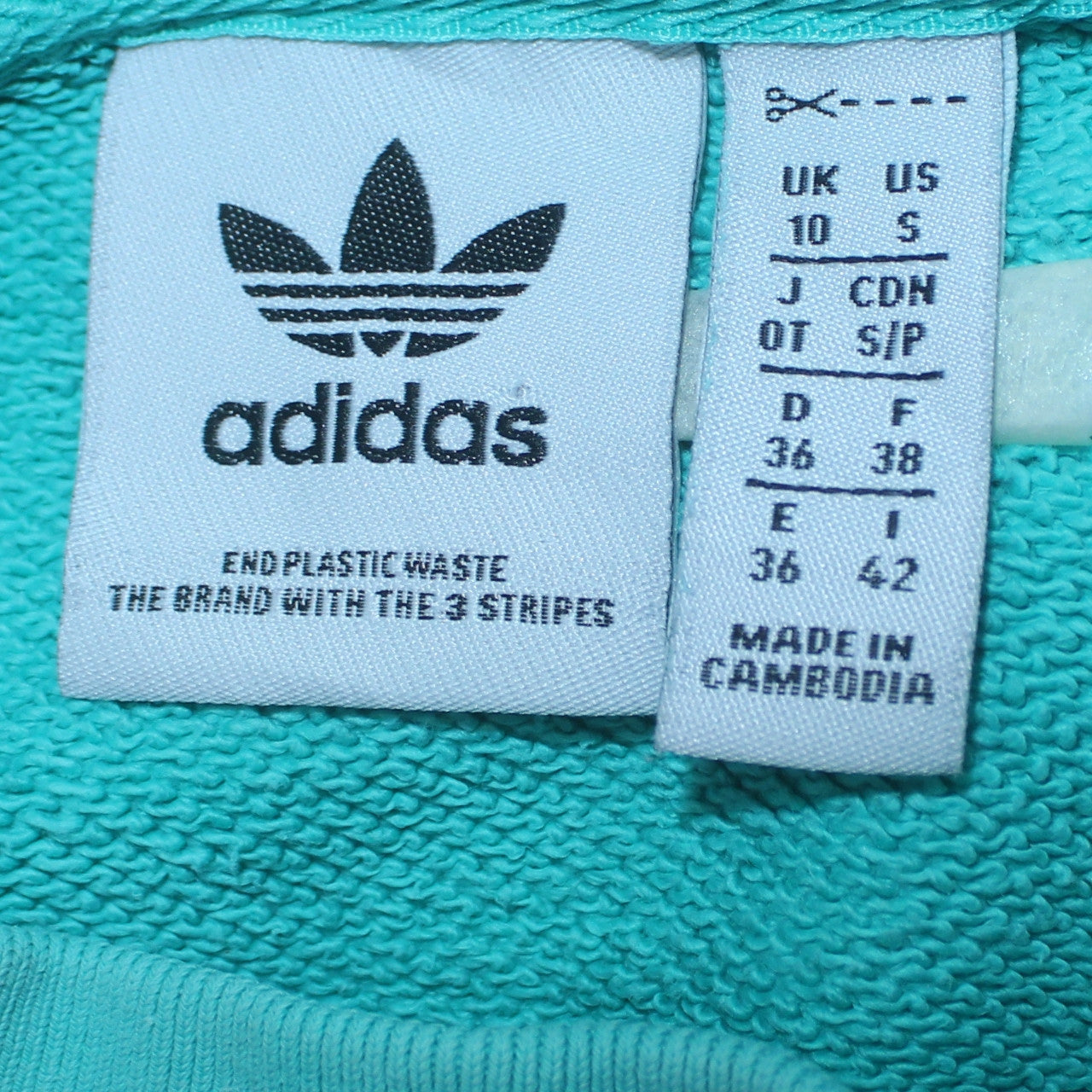 Adidas Womens Blue Crew Neck Pullover Sweatshirt Size 10 UK