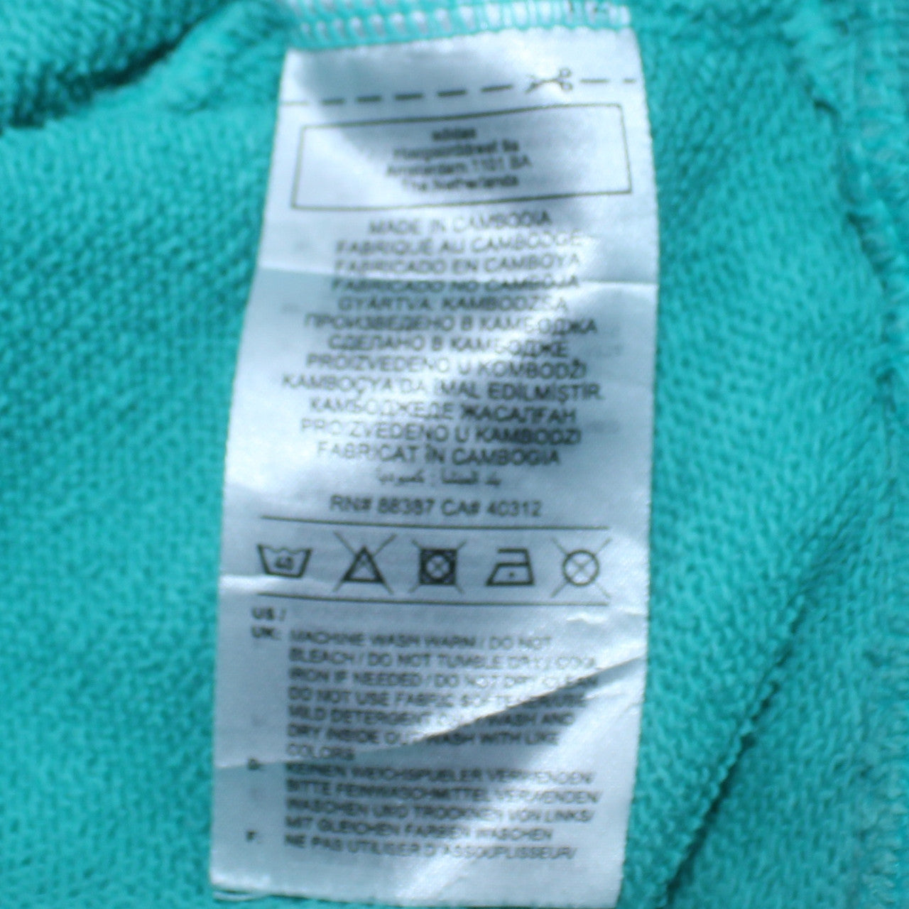 Adidas Womens Blue Crew Neck Pullover Sweatshirt Size 10 UK