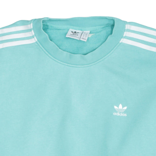 Adidas Womens Blue Crew Neck Pullover Sweatshirt Size 10 UK