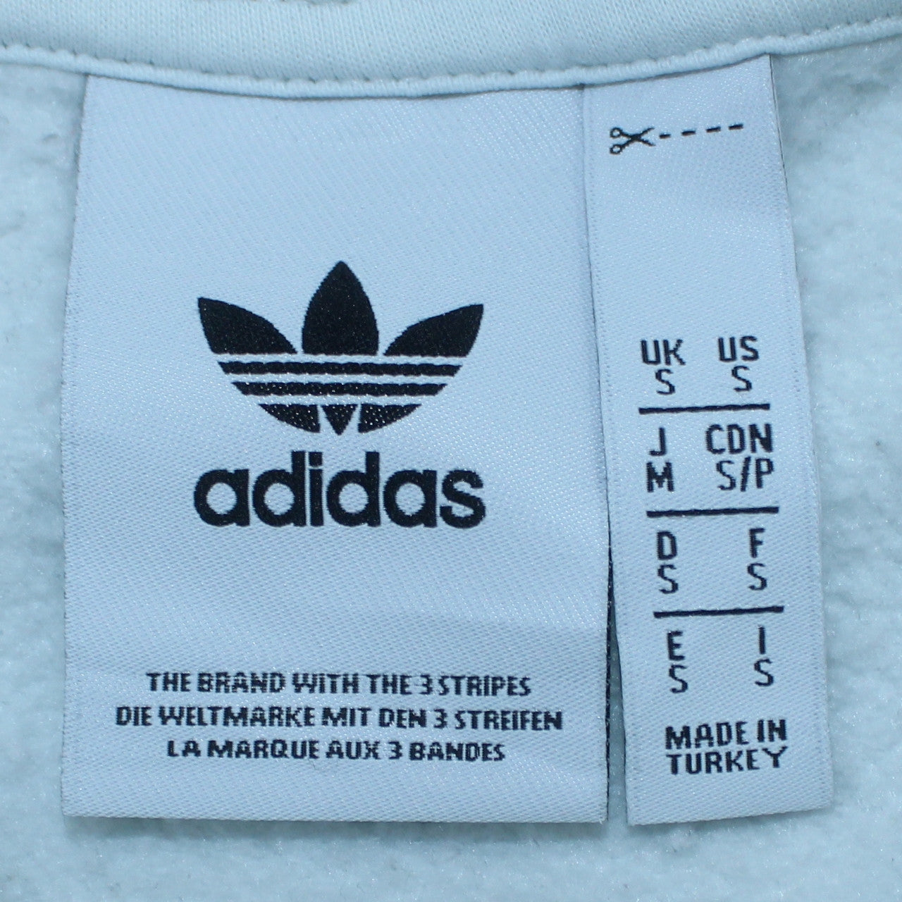 adidas Men's White Pullover Hoodie Small Logo Graphic Print