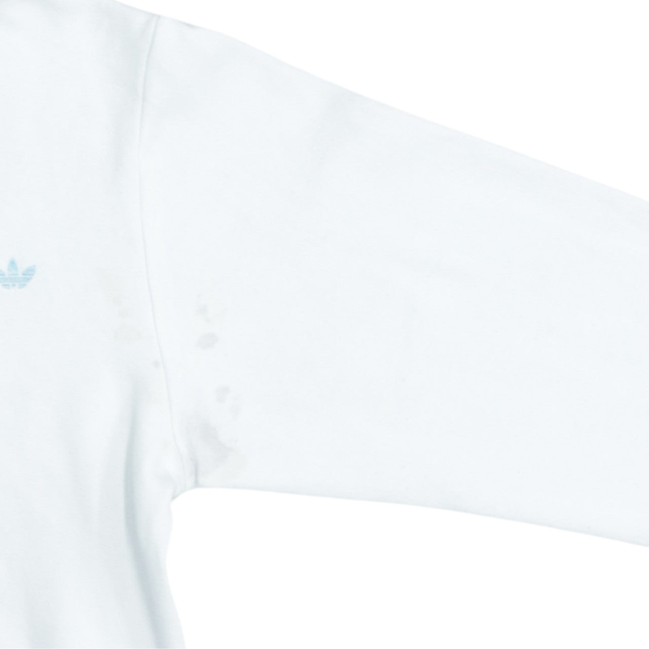 adidas Men's White Pullover Hoodie Small Logo Graphic Print