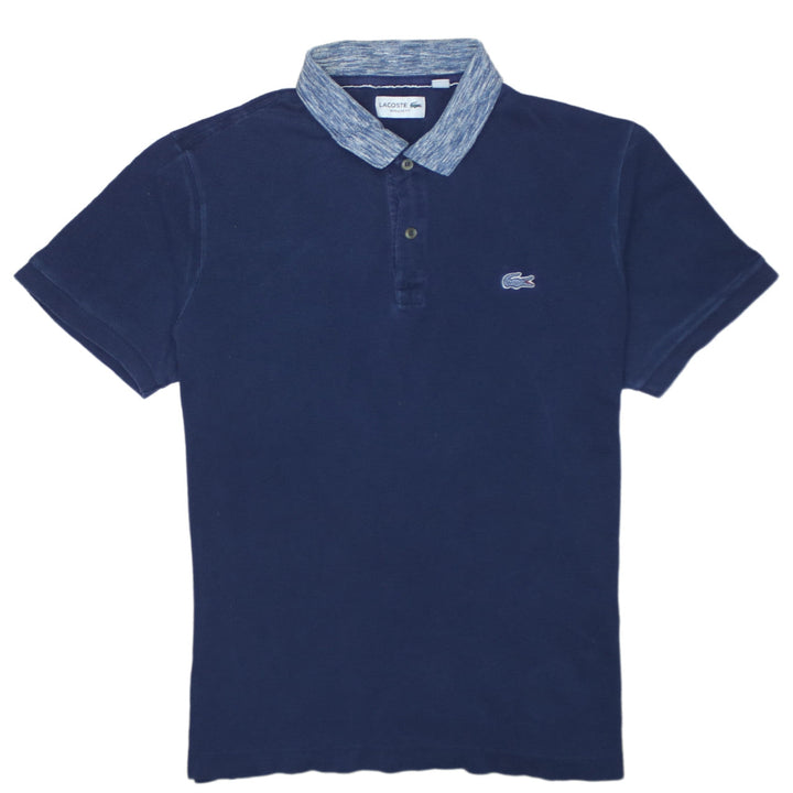 Lacoste Mens Blue Regular Fit Cotton Polo Shirt L