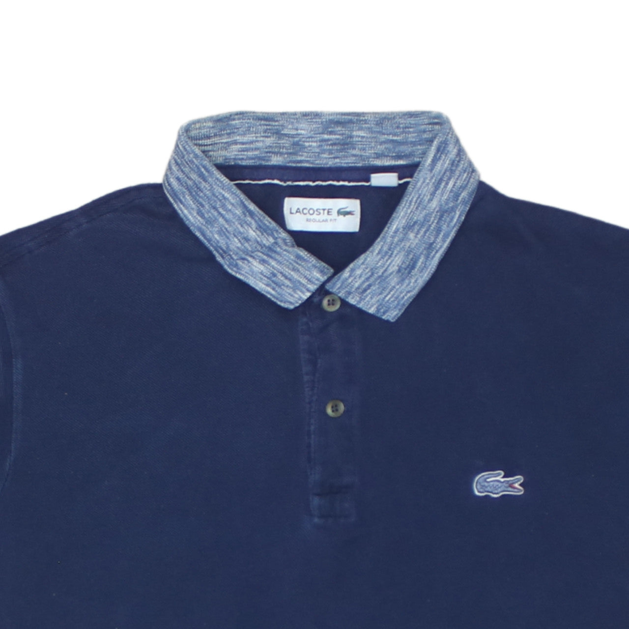 Lacoste Mens Blue Regular Fit Cotton Polo Shirt L