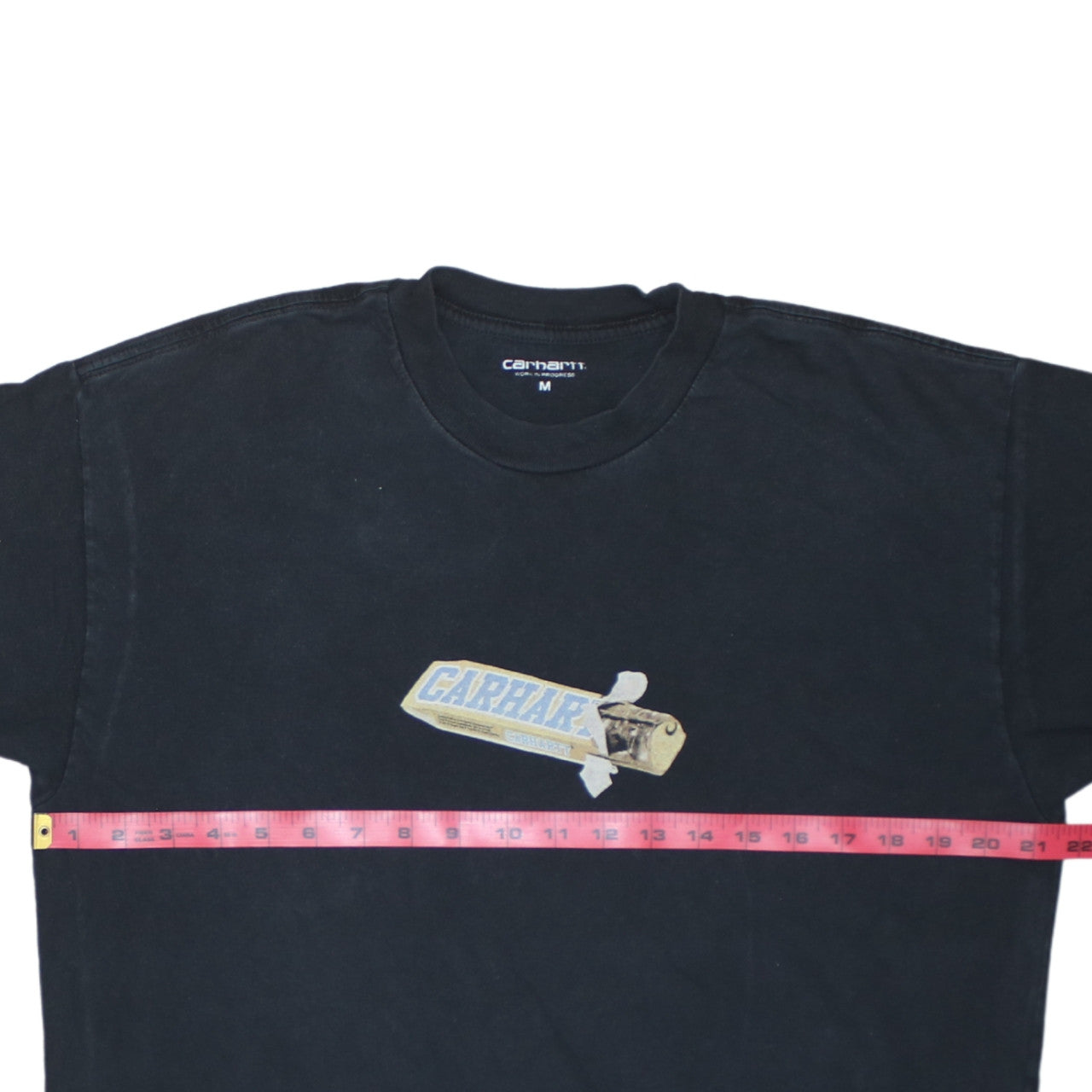 Carhartt WIP Men’s Black Graphic Cotton Regular Fit T-Shirt Size M