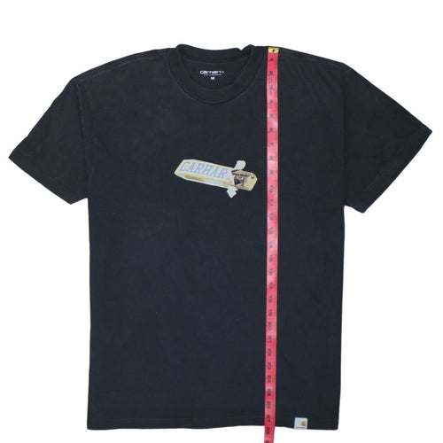 Carhartt WIP Men’s Black Graphic Cotton Regular Fit T-Shirt Size M