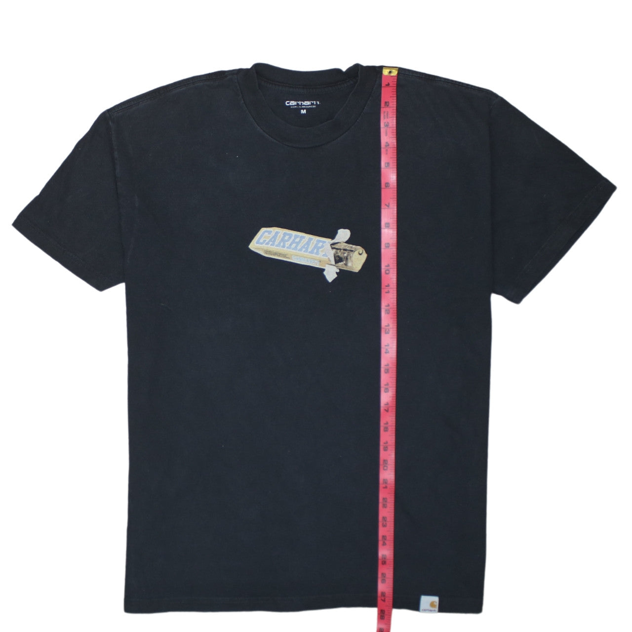 Carhartt WIP Men’s Black Graphic Cotton Regular Fit T-Shirt Size M