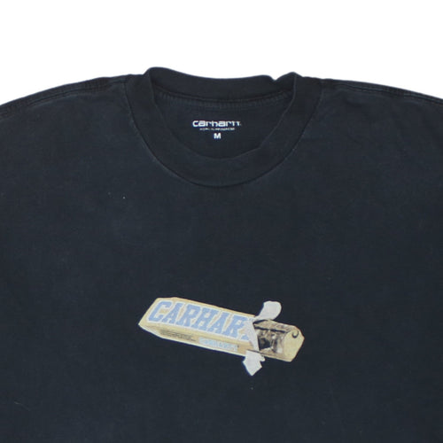 Carhartt WIP Men’s Black Graphic Cotton Regular Fit T-Shirt Size M