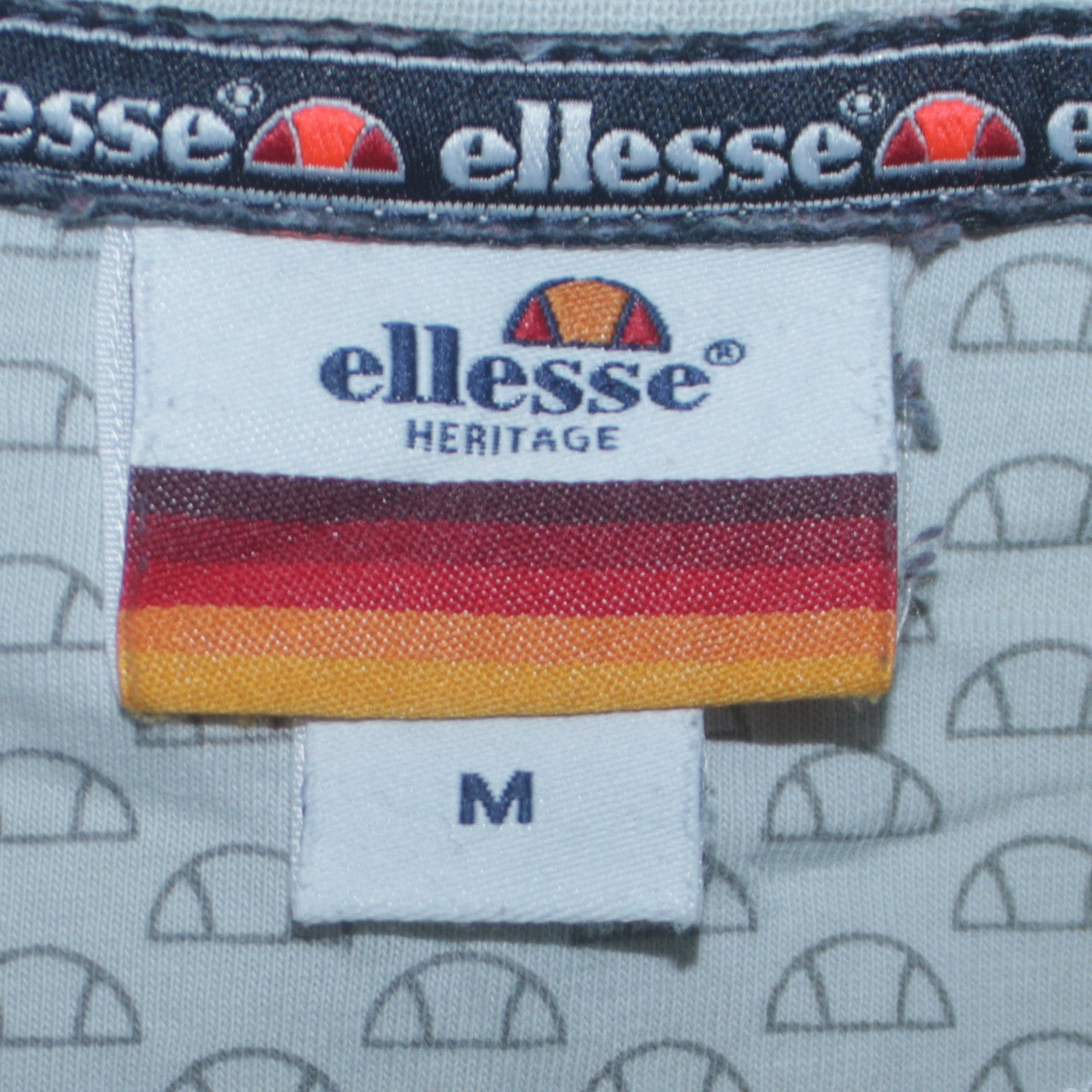 Ellesse Men’s Blue Colourblock Logo T-Shirt Size M Retro Sports Style