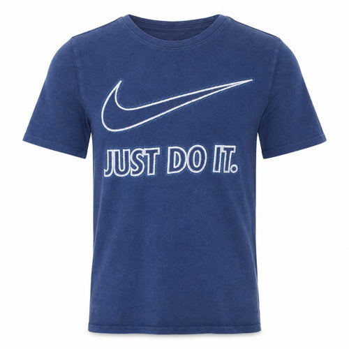 Nike Men's Blue Cotton Athletic Fit Just Do It T-Shirt Size S