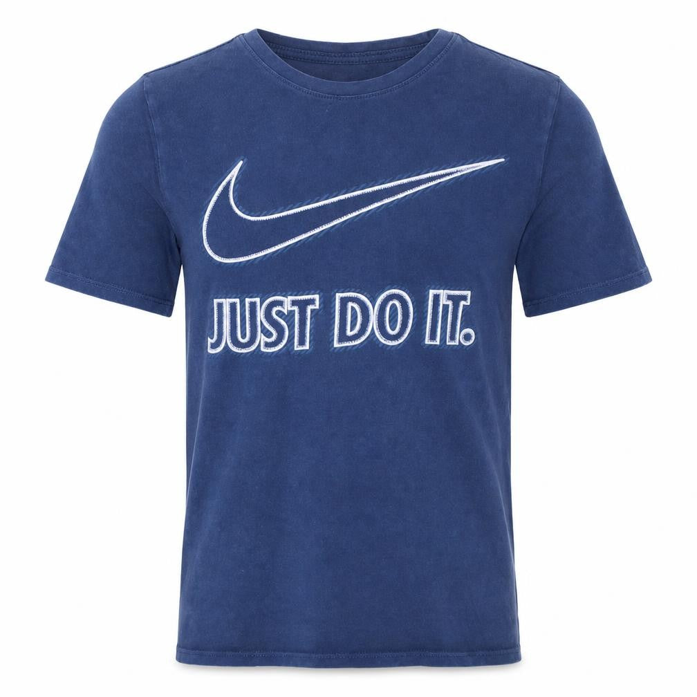 Nike Men's Blue Cotton Athletic Fit Just Do It T-Shirt Size S